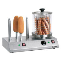 Μηχανή Hot Dog Ατμού Με 4 Υποδοχές Και Βραστήρα Bartscher