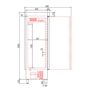 Ψυγείο-Θάλαμος Συντήρησης (1130Lt) Inox Με 4 Πόρτες CORECO ACR-1304