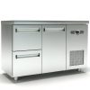 Ψυγείο Πάγκος Συντήρηση (135x60x87cm) Με 1 Πόρτα 2 Συρτάρια Και Μηχανή Στα Δεξιά