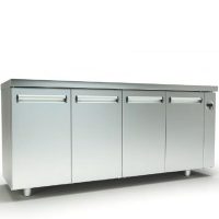 Ψυγείο Πάγκος Συντήρηση (195x70x87cm) Χωρίς Μηχανή Με 4 Πόρτες